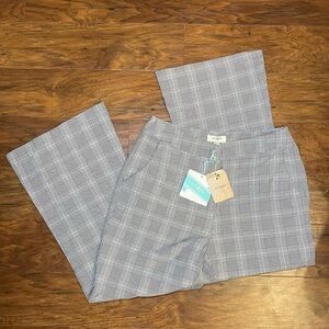 NWT Umgee Plaid Flair Pants Size S
